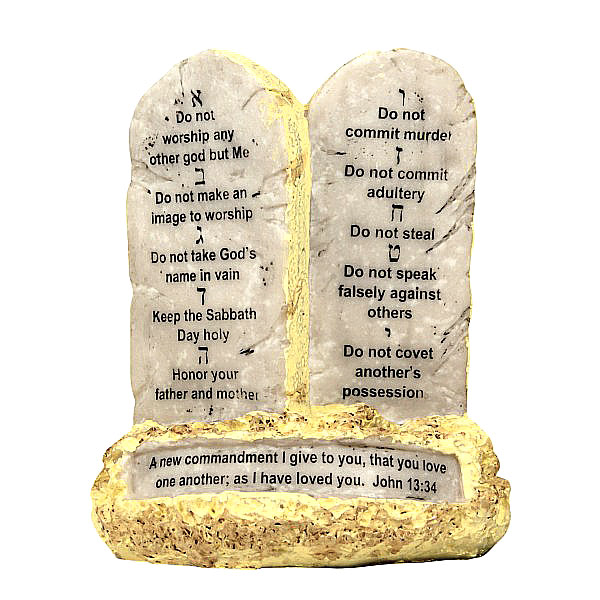 Ten Commandments Resin Replica - 3 Arches USA