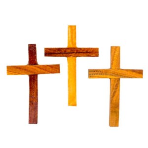 3 wooden crosses