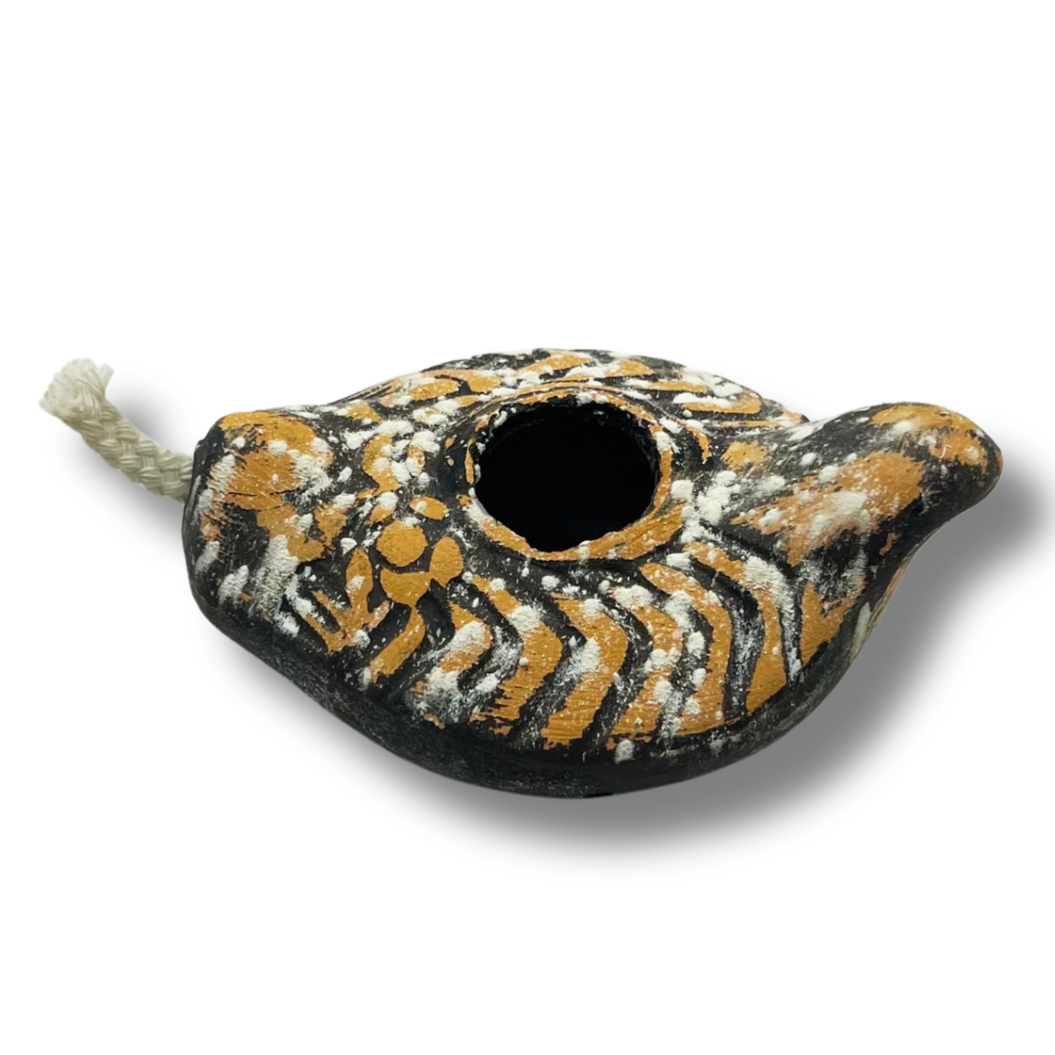 Biblical Clay Oil Lamp Replica with Wick – 5 Authentic Variations - Image 6