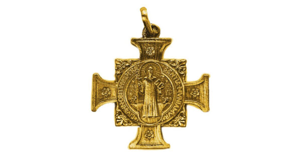 saint benedict gold cross