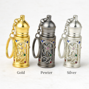 Bottle Keychain For Anointing Oil/Perfume-Choose From 3 Colors
