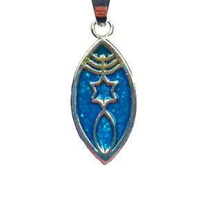 a menorah fish star of david pendant