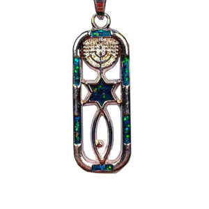 a menorah fish star of david pendant