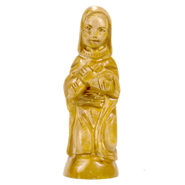 carved figure of Mary