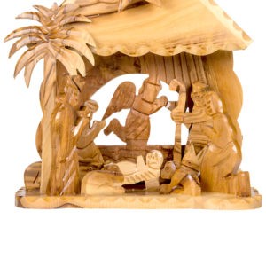 carved nativity figures