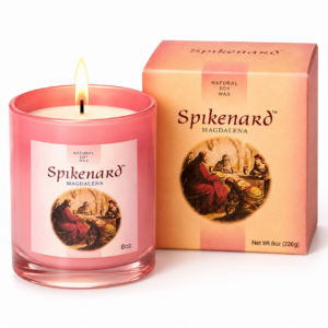 Spikenard Magdalena Scented Natural Soy Classic Candle- Home Scented Jar Candle Gift, 8 Ounce